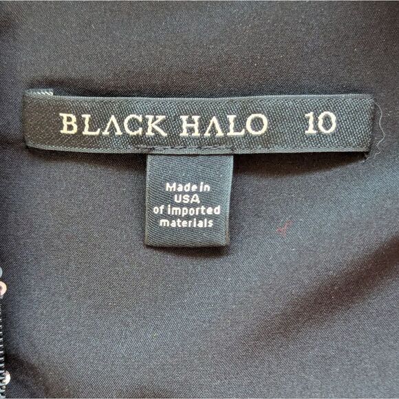 Black Halo Sequin Stars Dress 10 Whimsigoth Fairy Rebel Punk Glam Celestial - Picture 2 of 10